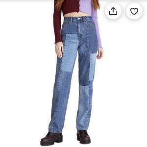 Pacsun 90’s Boyfriend Patchwork Jeans - BRAND NEW Size 27